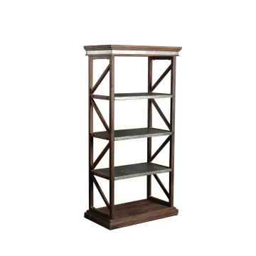 Mayco Most Popular Wood Corner Shelf Design,Galvanized Sheet Wooden Corner Bookcase